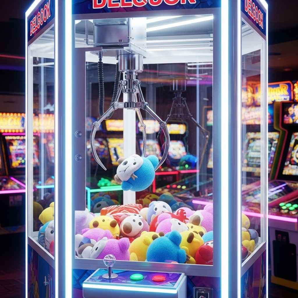 Realistic Claw Machine in Action